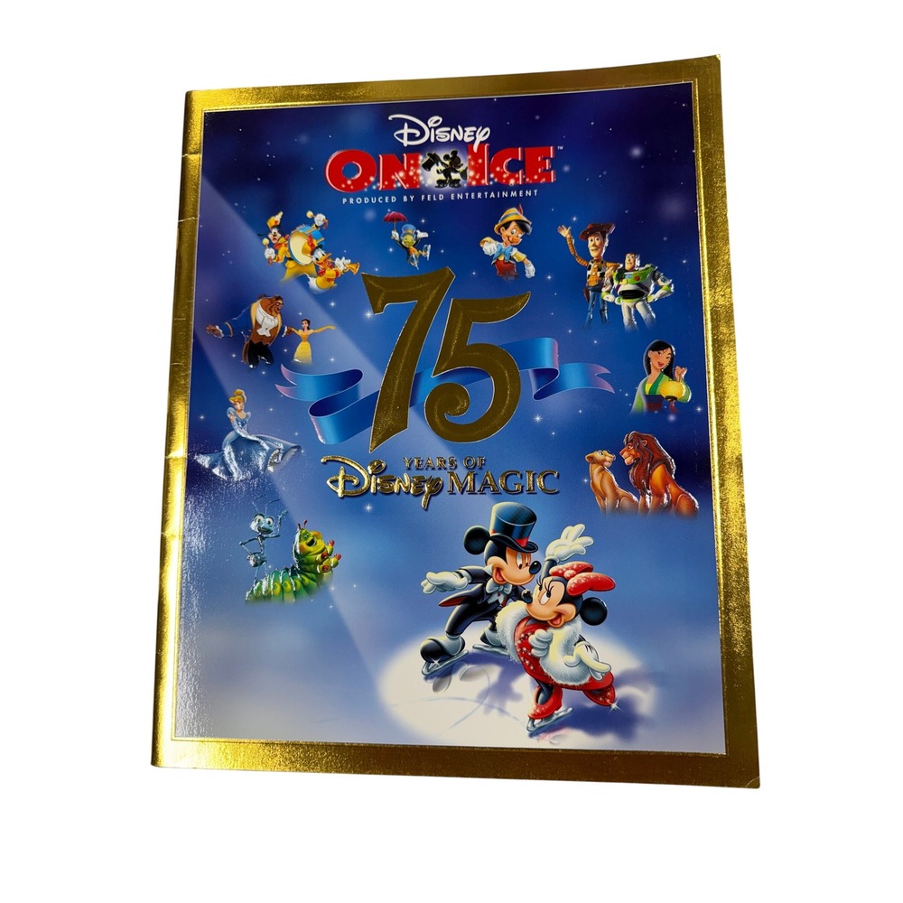 Disney On Ice 75 Years of Disney Magic Souvenir Program Book Feld Entertainment